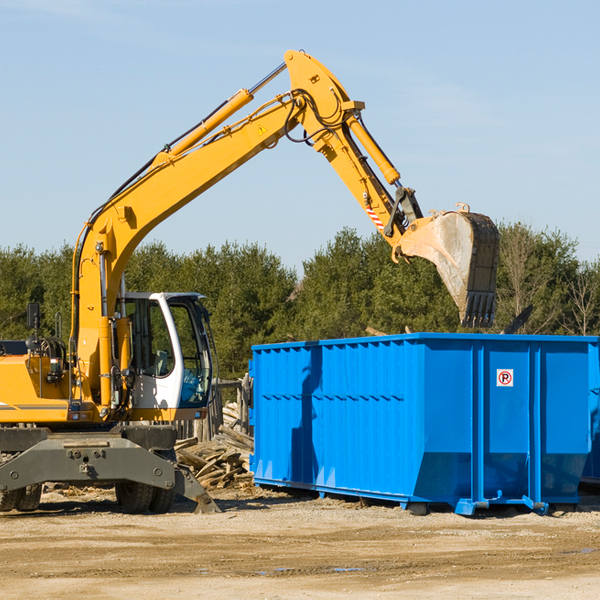 can i choose the location where the residential dumpster will be placed in Faulkner Maryland